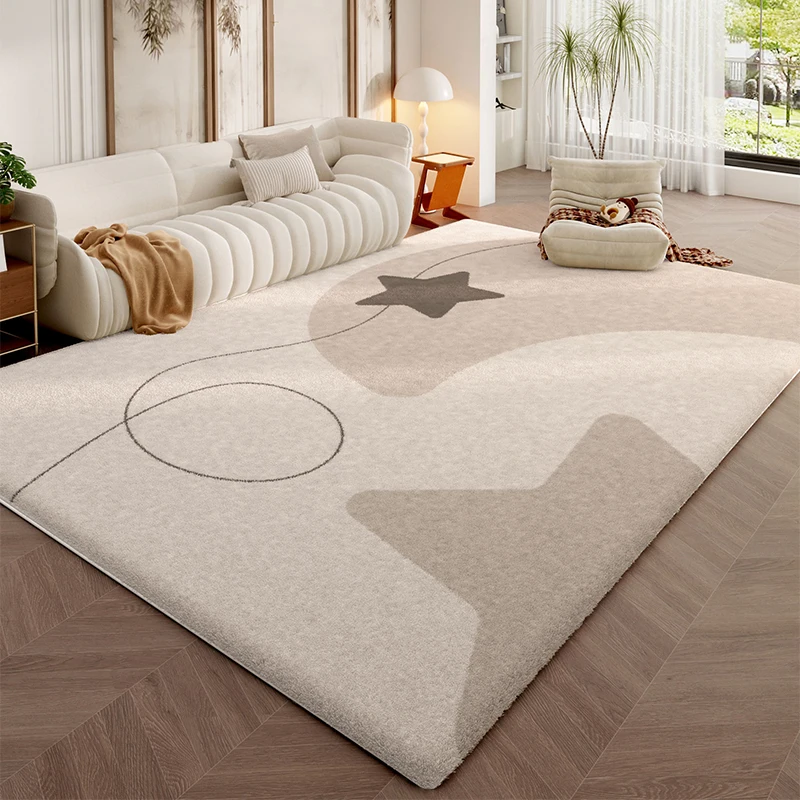 

Living Room Cream Style High End Light Luxury Carpet Home 2024 New Fluffy Soft Non Slip Carpets Coffee Table Bedside Bedroom Rug