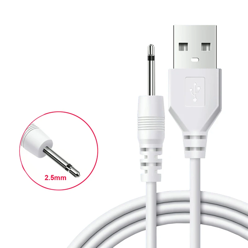 USB to DC 2.5mm Vibrator Charger Cable Cord Rechargeable Massager Power Supply Line Couple Getaway Charge Tool
