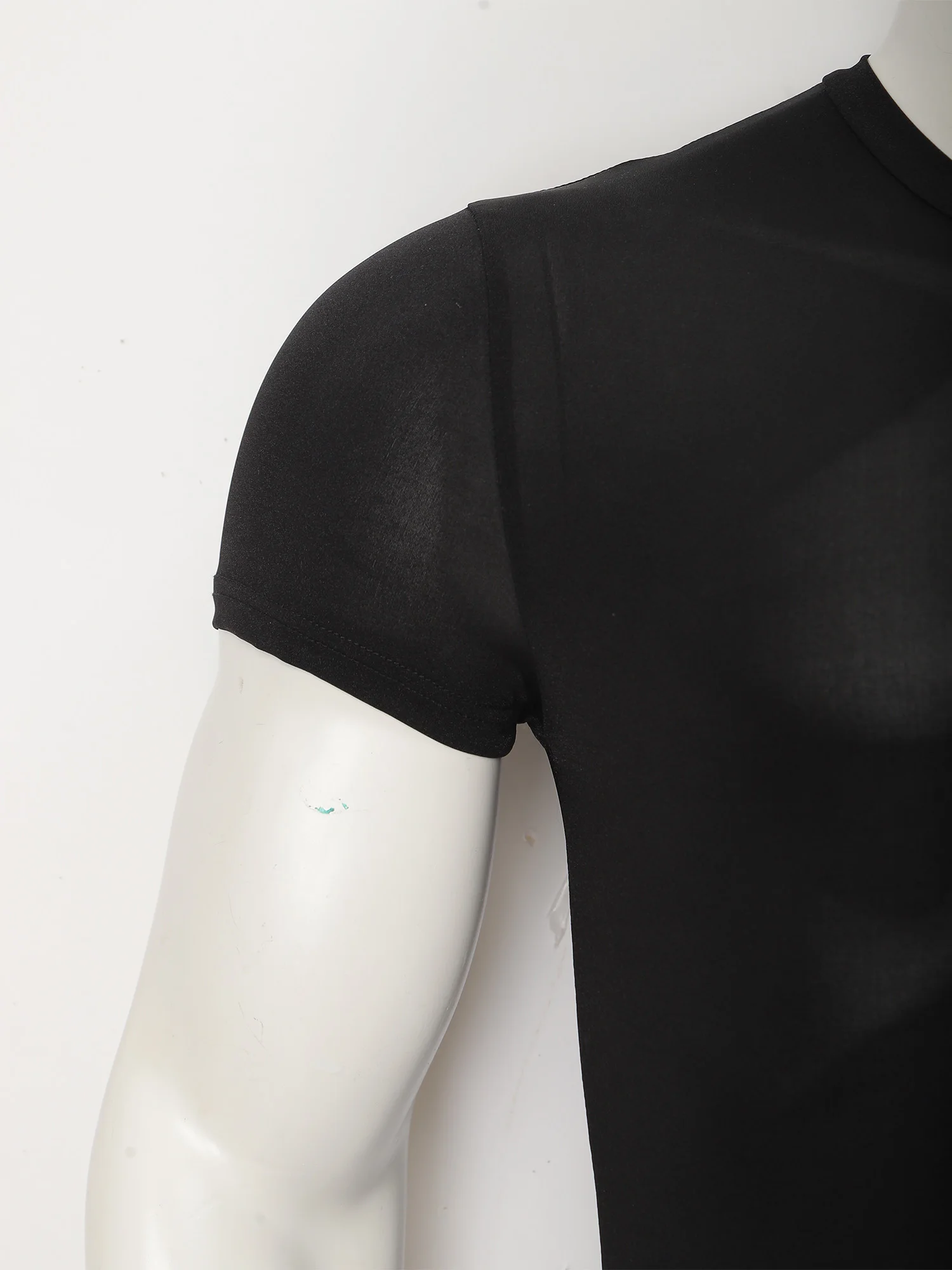 Men's Sexy Deep V Zipper Bodysuit Short Sleeve Boyshorts Bottom Bodysuit One Piece Pajamas For Men Gym Lingerie Nightwear