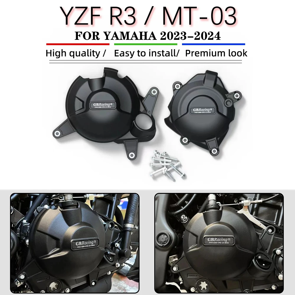 

R3 MT-03 Motorcycles Engine Cover Protection Case For GBRacing For YAMAHA R3 MT-03 2023-2024 GBRacing Engine Covers