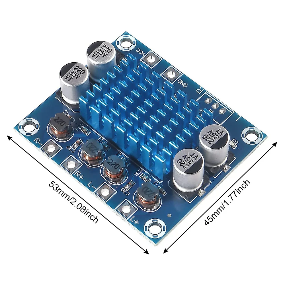 Placa de Amplificador de Áudio Estéreo Digital, TPA3110, XH-A232, 30W + 30W, 2.0 Canais, DC 8-26V, 3A, 5Pcs