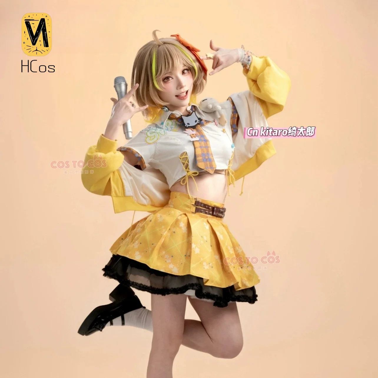 Tenue Cosplay Faite à la Main : Déesse de la Victoire NIKKE T.T. STAR Anis Idol Stage Cosplay Costume Ensemble complet pour la fête d'Halloween HCos