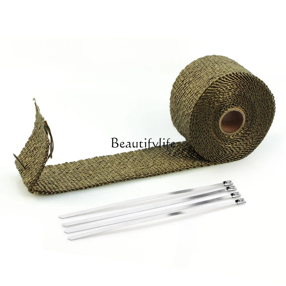 

*Car modified black exhaust pipe insulation motorcycle 5 meters, fire insulation with sound insulation cotton