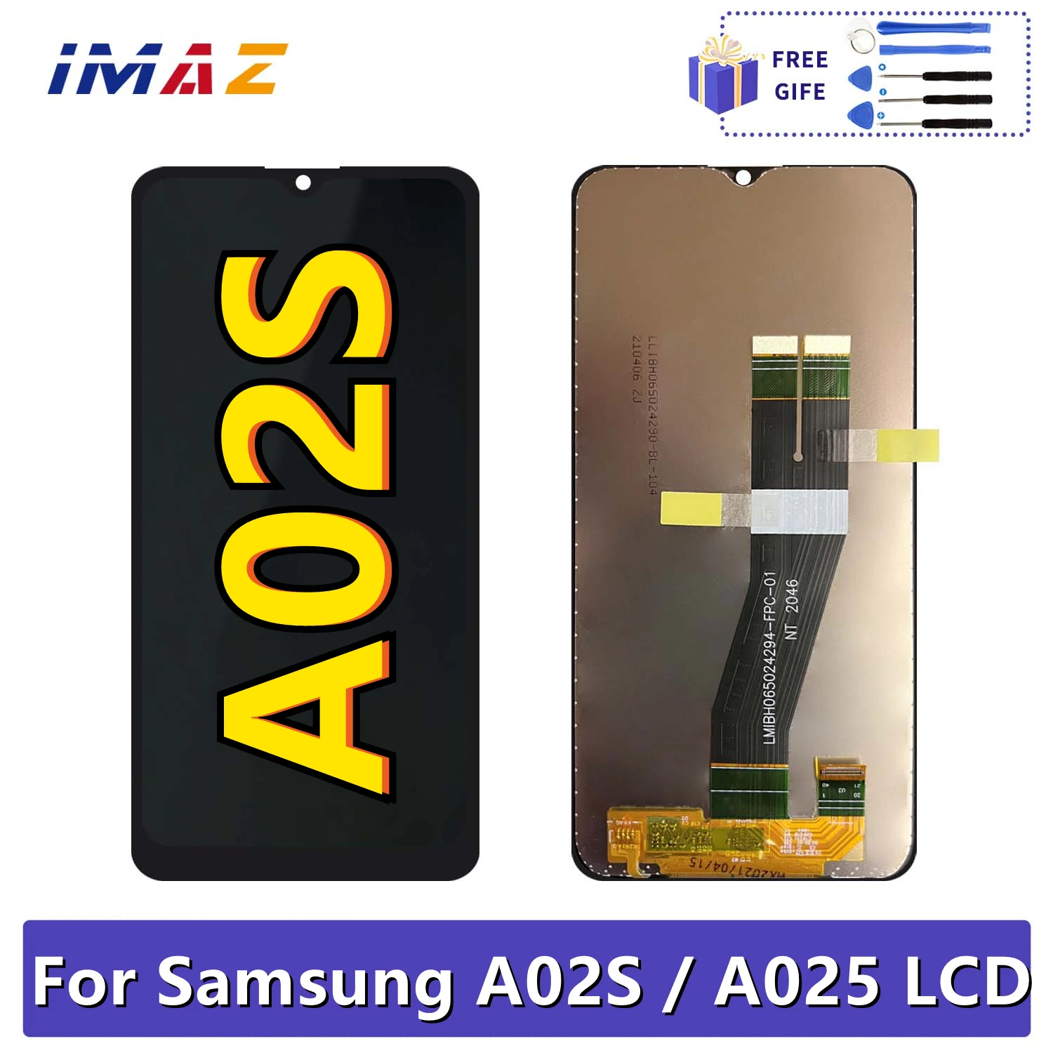 

100%Tested For Samsung Galaxy A02s A025 LCD Display Touch Screen Digitizer Assembly For Samsung A02s A025M A025F/DS A025G/DS LCD