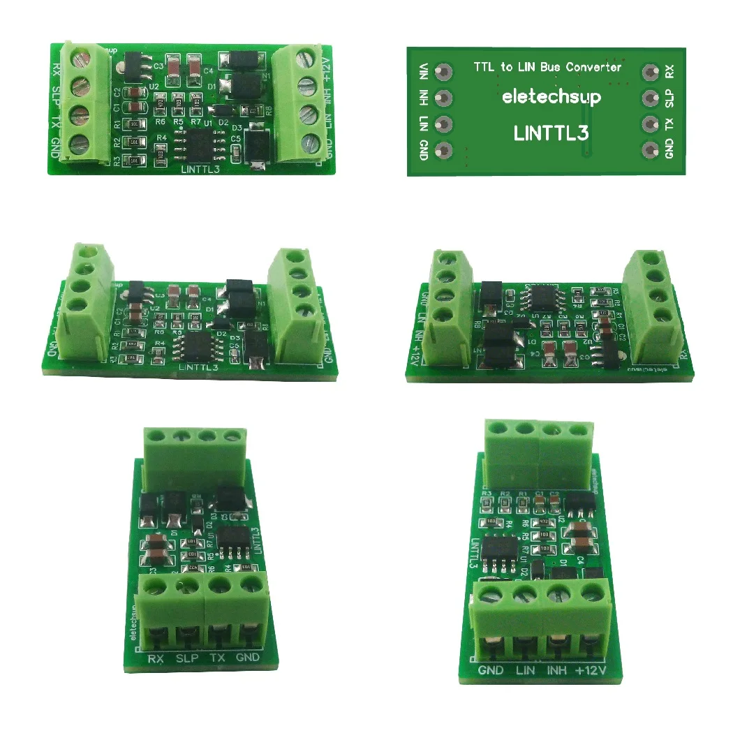 LIN 2.1/SAE J2602 Transceiver LIN Bus Module Master-Slave Protocol Controller 20KBD UART TTL232 RS485 K-line Can Data Analyzer