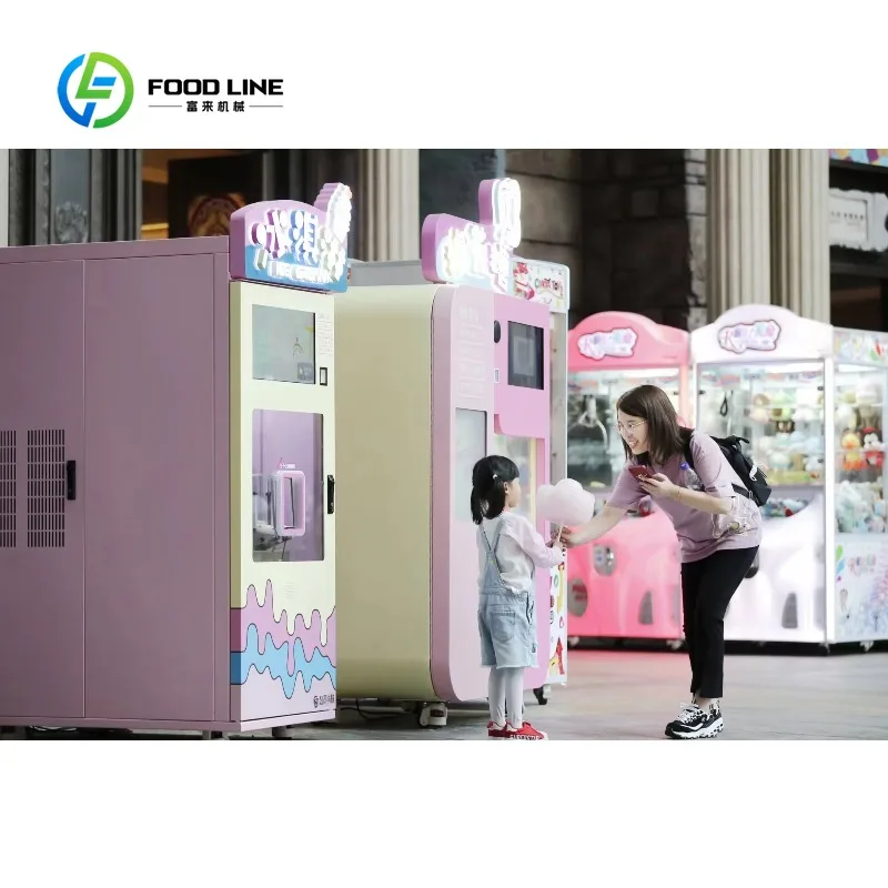 Customized Smart Automatic Smoothie Vending Machine Commercial Ice Slush Drink Making Self-Service Beverage Dispenser