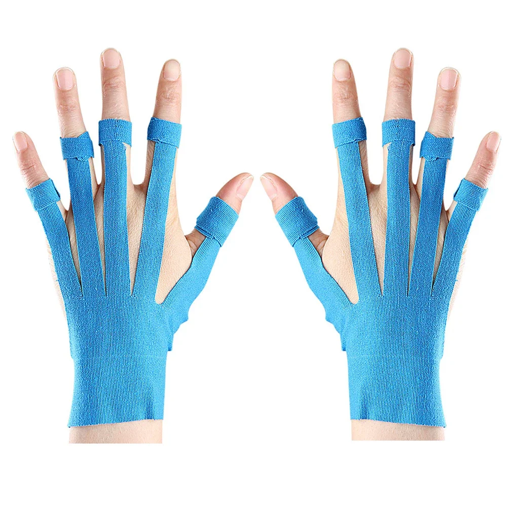 5PC Precut Kinesiology Tape for Wrist & Fingers,Elastic Wrist Fingers Support &Stability,Breathable,Hypoallergenic Athletic Tape