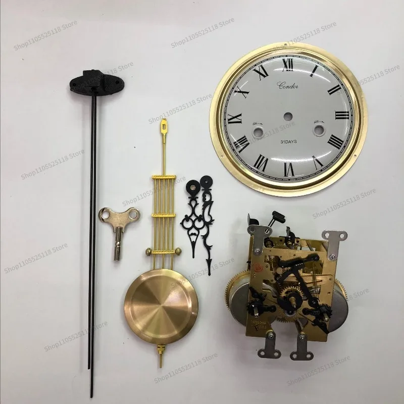 For Mechanical Desk Clock, Wall Clock Movement, Wind-up Clock DIY Full Set of Accessories, Winding Clock Parts