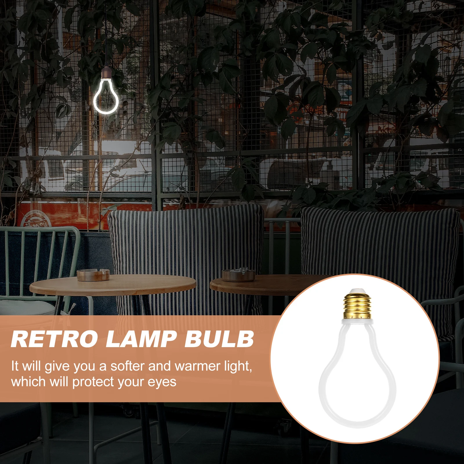 

E27 Retro Style Supple Filament Led Bulb Warm Saving Vintage Light Bulb Home Decor Lighting Accessory