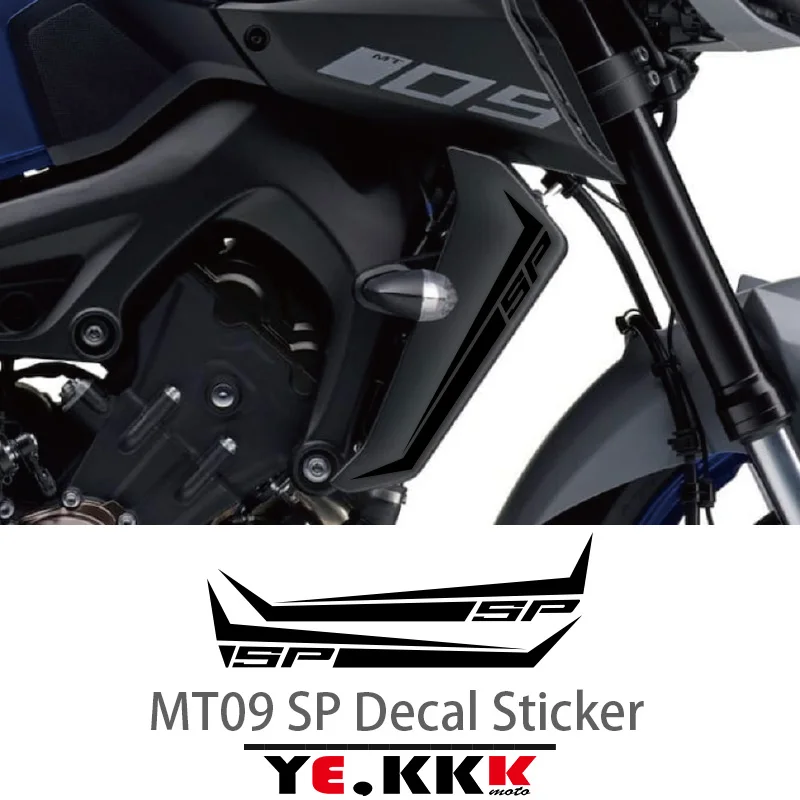 For YAMAHA MT09SP MT-09 SP Fairing Sticker Decals Hollow Reflective Radiator Rad Guard Decal Sticker Multiple Colours Available