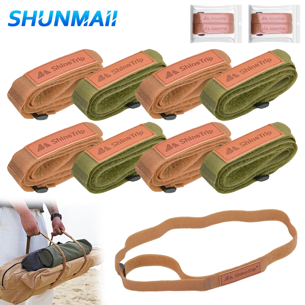 2-6PCS Portable Outdoor Travel Tied Belt Nylon Fixing Strap Adjustable Quick Release Camping Hiking Cargo Storage Belt Buckle