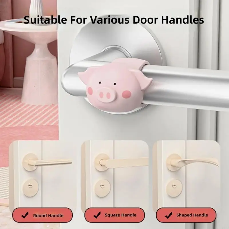 3Pcs/Lot Children Favorite Animal Shaped Silicone Handle Protectors Safety Home 
