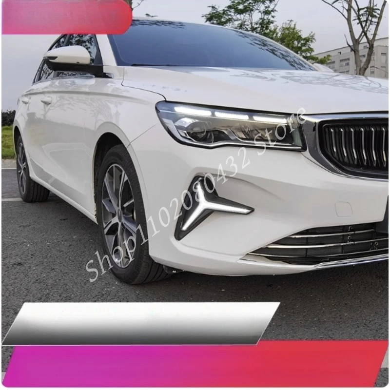 For Geely All-new Emgrand II 2023 2024 Car Styling Front Fog Lights LED Daytime Running Lights Auto Modification Accessories