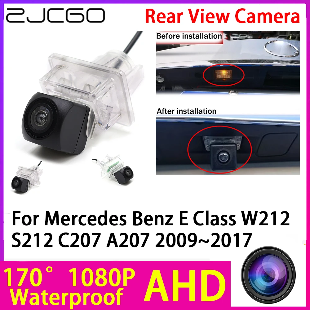 

ZJCGO AHD 1080P Reverse Rear View Camera Night Vision Waterproof for Mercedes Benz E Class W212 S212 C207 A207 2009~2017