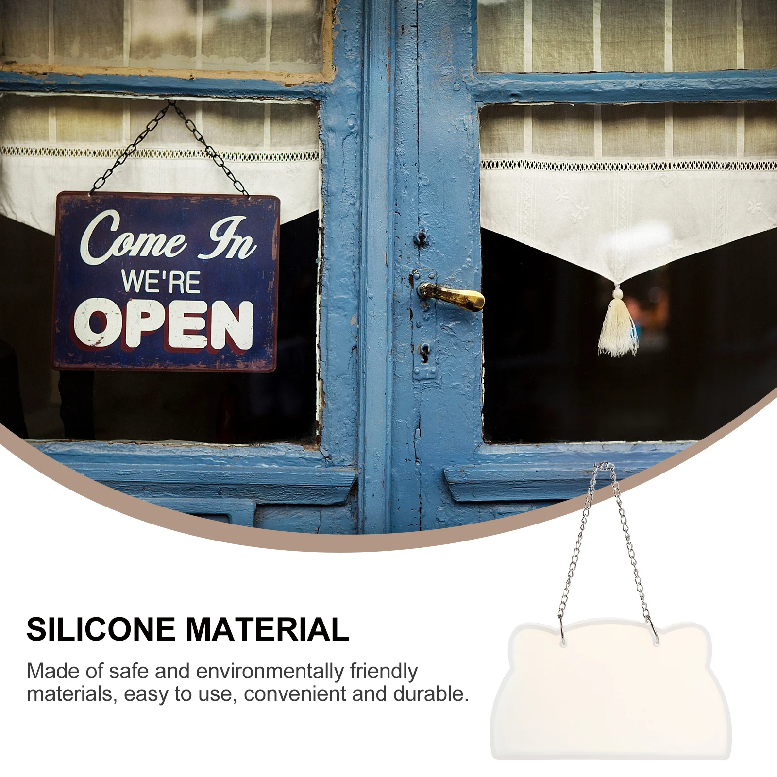 

1Set Resin Cat Head Mold for DIY Epoxy Crafts Easy Demoulding Non-Stick Silicone Hanging Ornament Tool Creative Crystal Drop