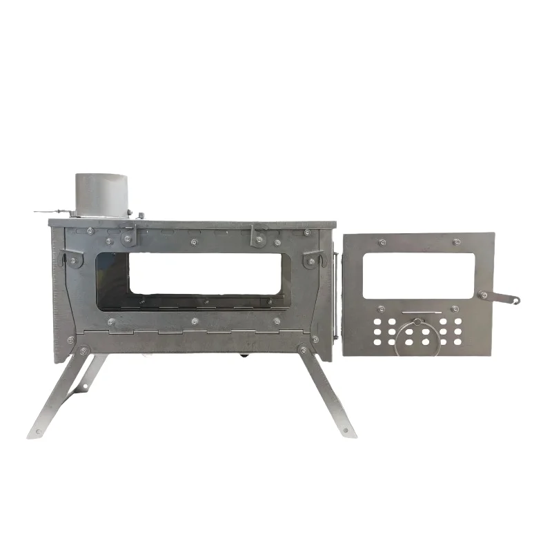 Multi-Functional Titanium Alloy Foldable for Outdoor Camping Portable Stove and Firewood Tent Heating Hot Tent Stove