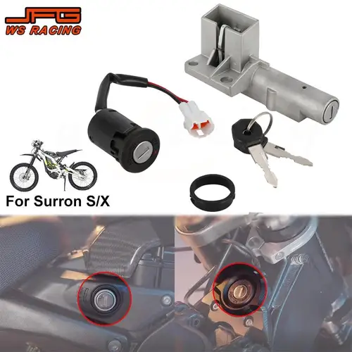 Imagen 1 del producto Juego de llaves para Surron, accesorios para motocicletas, interruptor de encendido, juego de llaves de bloqueo para bicicleta eléctrica Sur Ron S X Lightbee Light Bee S X