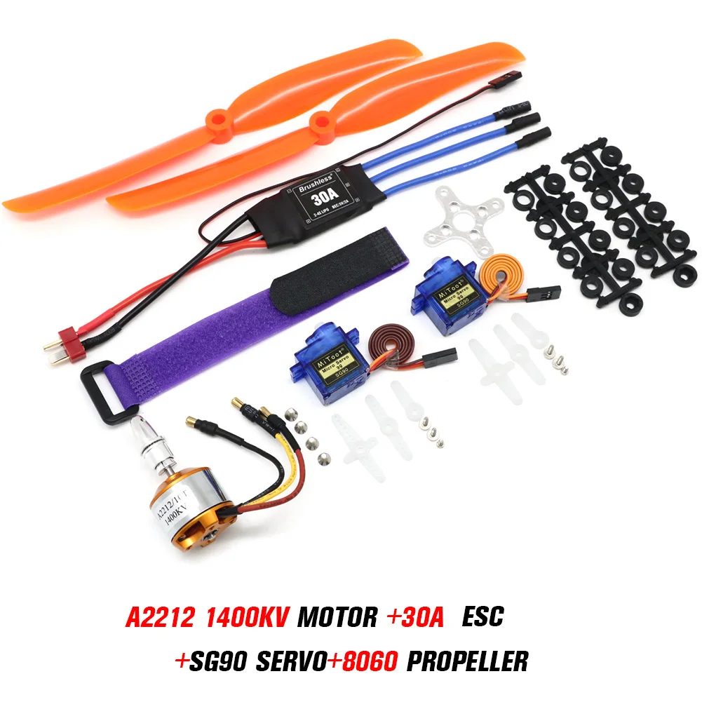 A2212 2212 2200KV 1400KV 1000KV Bürstenloser Motor 30A 40A / 40A BLheli ESC SG90 9G Micro Servo für RC Starrflügelflugzeug Hubschrauber