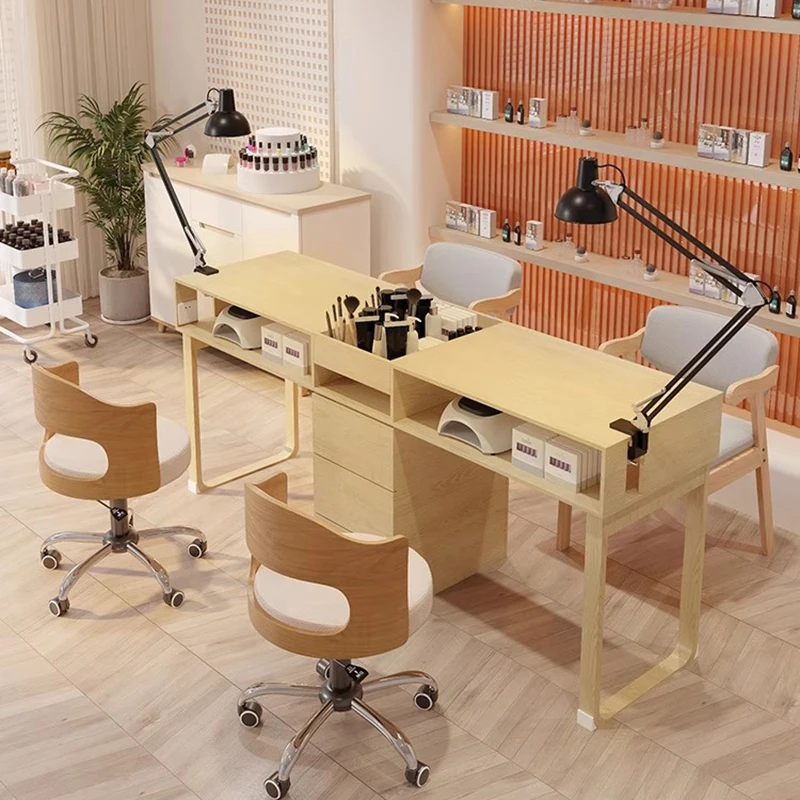 

Italian Minimalist Nail Table Elegant Organized Aesthetic Design Nail Table Modern Premium Table Ongle Manucure Salon Furniture