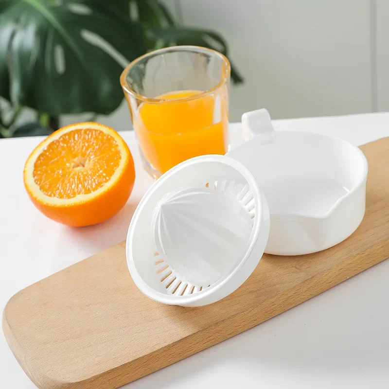 Plastic Handmatige Sinaasappelpers Keuken Oranje Citroenpers Draagbare Citruspers Multifunctionele Fruitpers Keukenaccessoires