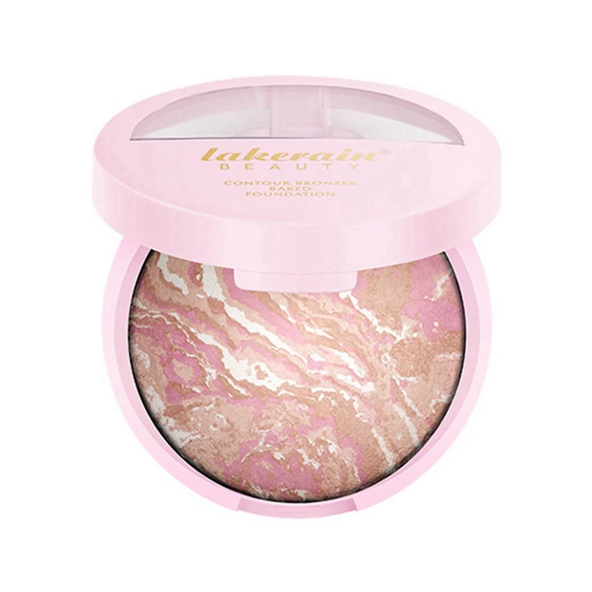 A71P Baked Brighten Foundation, Oil Control Color Correcting Balance Foundation Natural Matte Powder Foundation 1 Porcelain