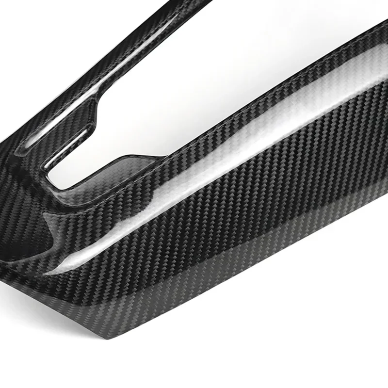 

For Chevrolet Corvette C8 Real Dry Carbon Fiber Center Console Phone Wireless Charger Cover Trim 2020-2023 modification