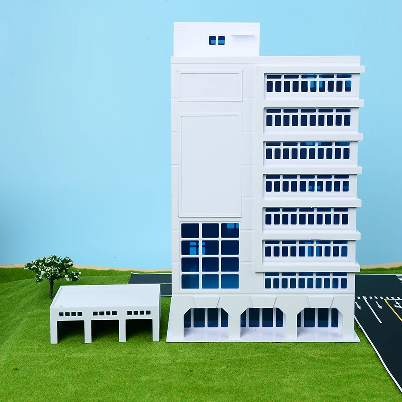 

500 Scale Model Building Kit - ABS Miniature Architecture for City Layout 3D Diorama Terrain Train Display Model Kit