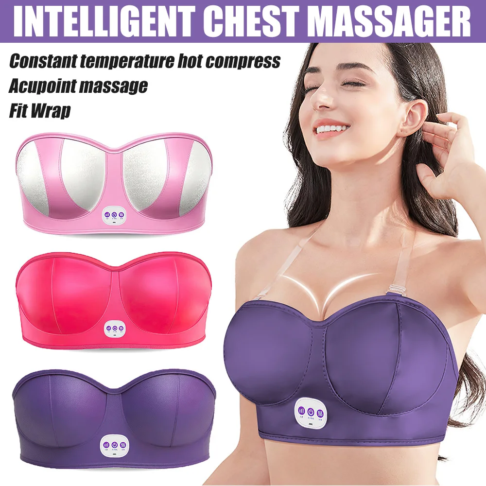 

Electric Bust Massager USB Wireless Breast Massager Massage Heating Enhancer Breast Beauty Device