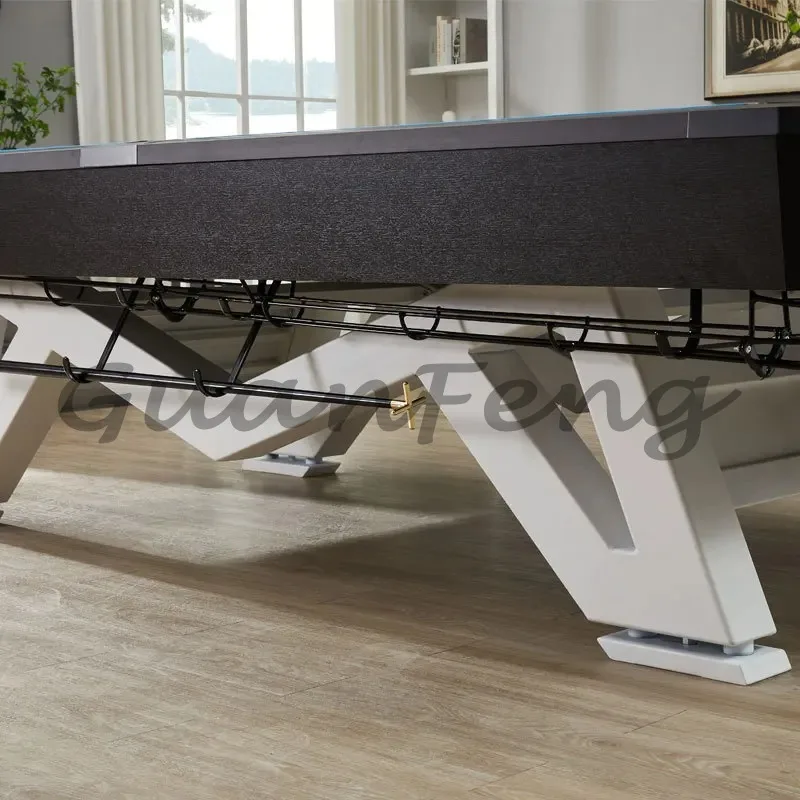 High-end bluestone fancy nine-ball metal leg villa club commercial household pool table