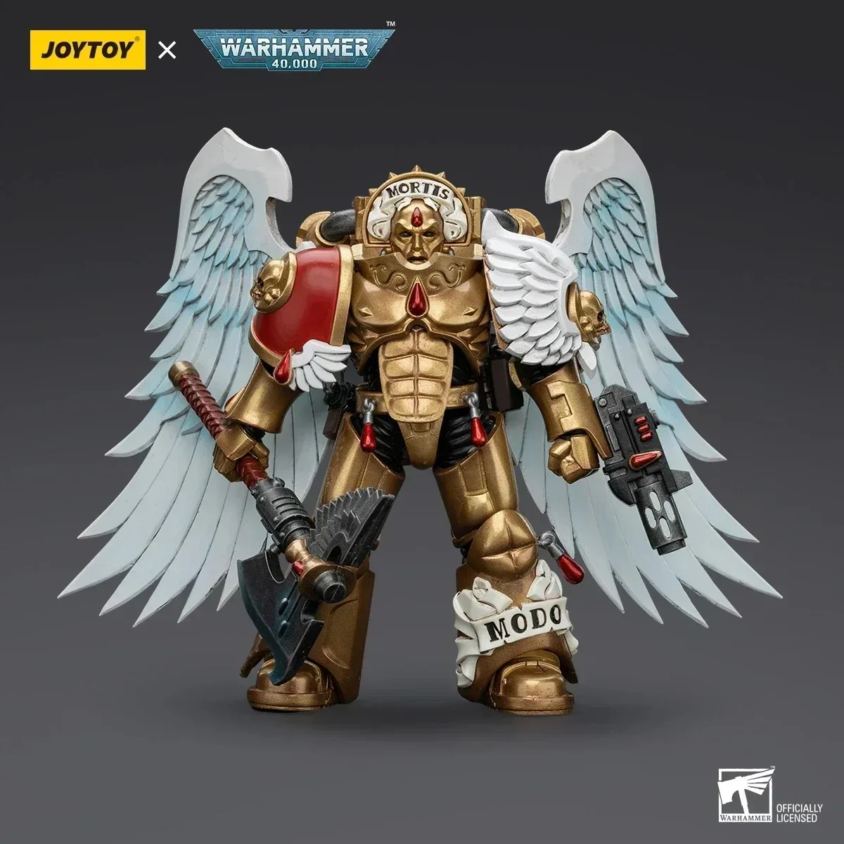 IN STOCK|JOYTOY Warhammer 40K 1/18 Action Figure Blood Angels Guard Encarmine Axe and Inferno Pistol Movable Figurine Collection