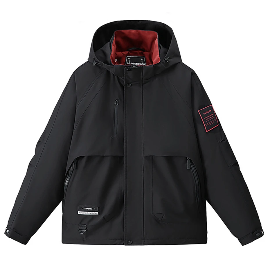 الشتاء سترات الرجال سترة واقية مقاومة للماء سترة موضة معطف البضائع غير رسمية الذكور سترات سميكة ملابس خارجية في الهواء الطلق حجم كبير 11XL #2