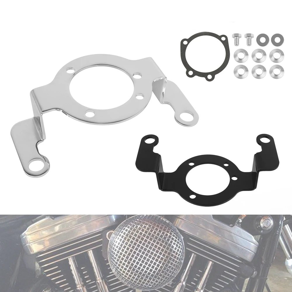 Compatible with Harley Softail Tour Street Glide Ultra Classic Road King Air Filter Cleaner Bracket Intake Filter System Kit