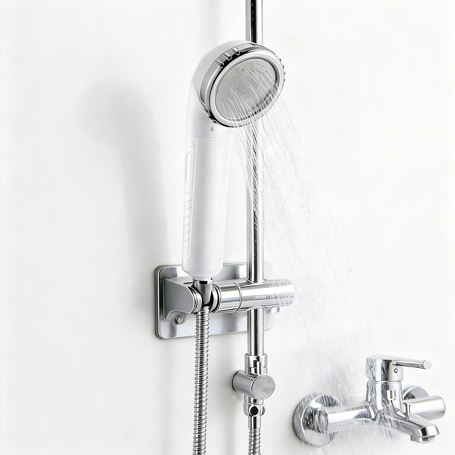 Miniwell Shower Head Filter - Handheld High Pressure Ionic Filtered Shower Head Without Hose - Remove Chlorine