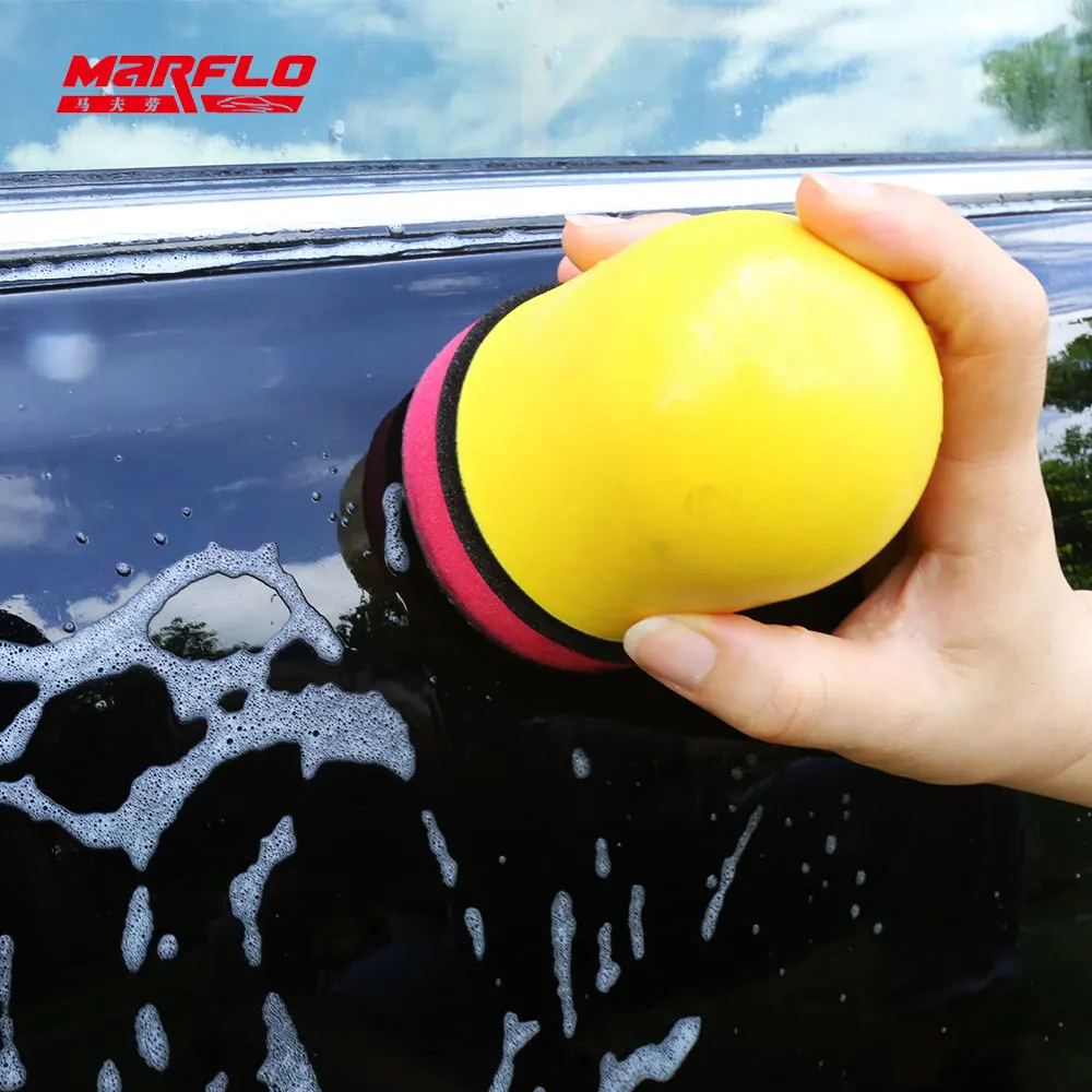 80mm Marflo Car Magic Clay Bar Polishing Disc Polish Pad Car Cleaning Sponge Paint Care Detailing Auto Washing Brush Waxing Tool