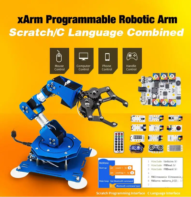 Hiwonder Drawarm with Inverse Kinematics  4 Dof Robotic Arm Educational Robot