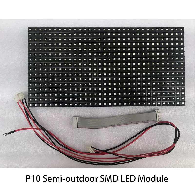 P10 led semi-externo smd módulo de cor única 32*16 pixels 1/4scan módulo de cor vermelha display led módulo de publicidade