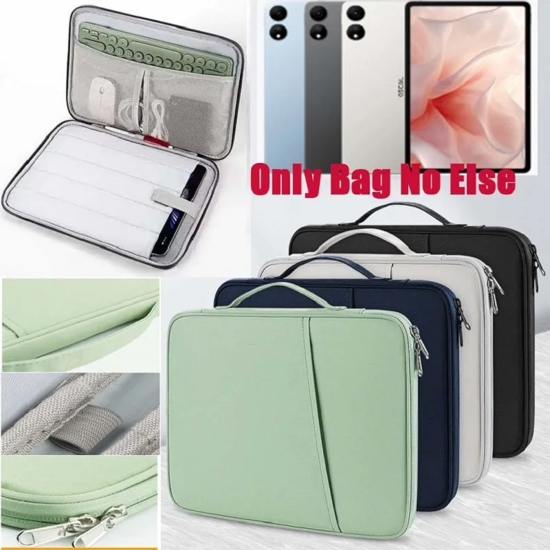 

for OSCAL ELITE 1 Pad 100 Pad 18 16 15 Pad 90 80 70 Tablet Bag Handle Zip Pouch Shockproof Bumper Pocket for Keyboard Mouse