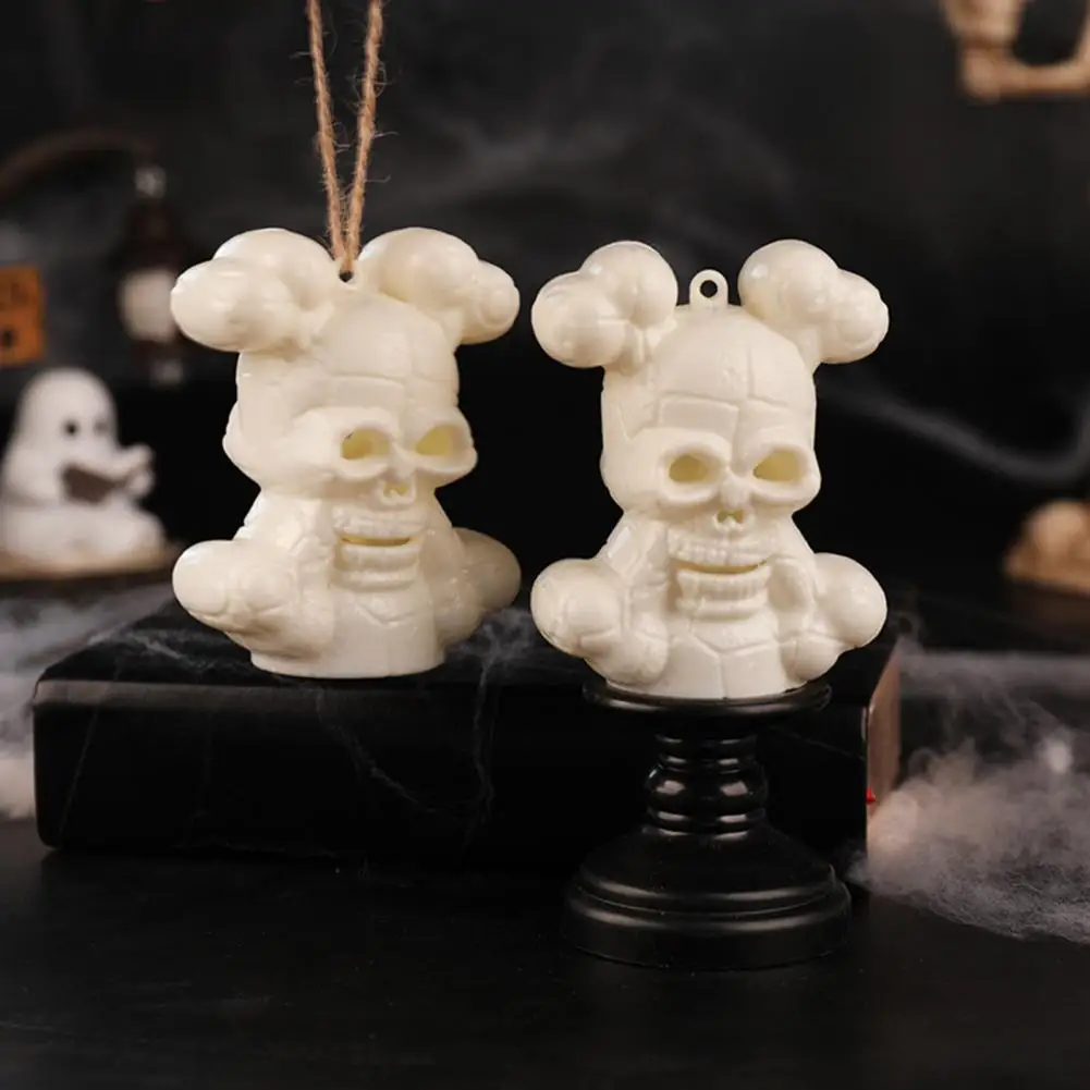 Skull Prop Halloween Skull Lantern Halloween Skull Night Light Led Lantern Skeleton Decorative Candle Lamp Spooky Haunted House