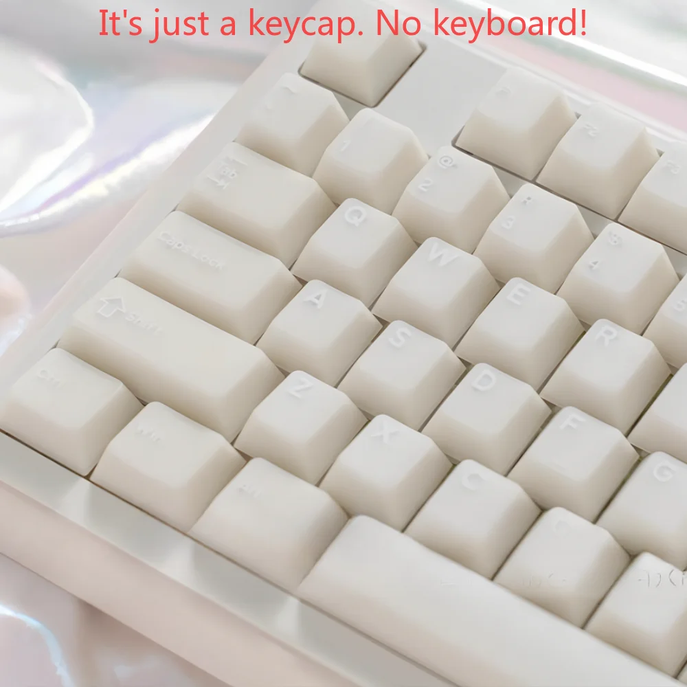 GEFENSI White Marble Keycap ABS 160 Key Cute Girl Keycap Cherry Suitable For 60/64/84/98/108 Game Mechanical Keyboard MX Switch