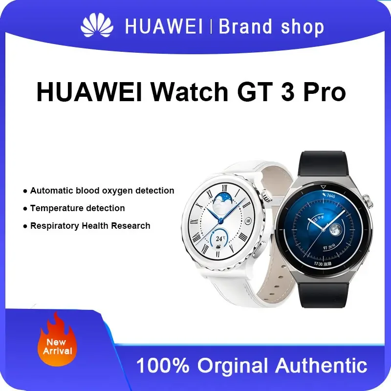 

НОВЫЕ часы Huawei Watch GT3 Pro, спортивные умные Bluetooth-вызовы, обнаружение кислорода в крови, мониторинг сердечного ритма, длительный срок службы батареи