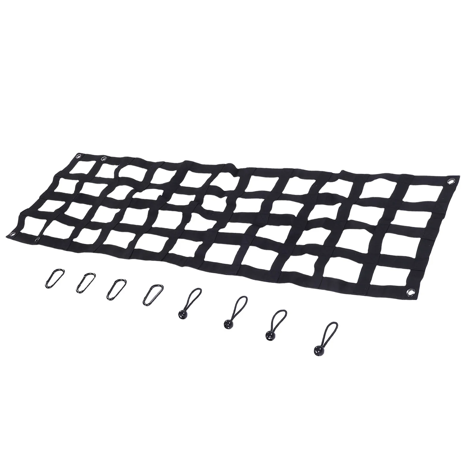 

Прочная сетка для заднего борта 60x18 дюймов, регулируемая сетка-удлинитель для кузова грузовика, замена грузовой сетки для F-250 F-350