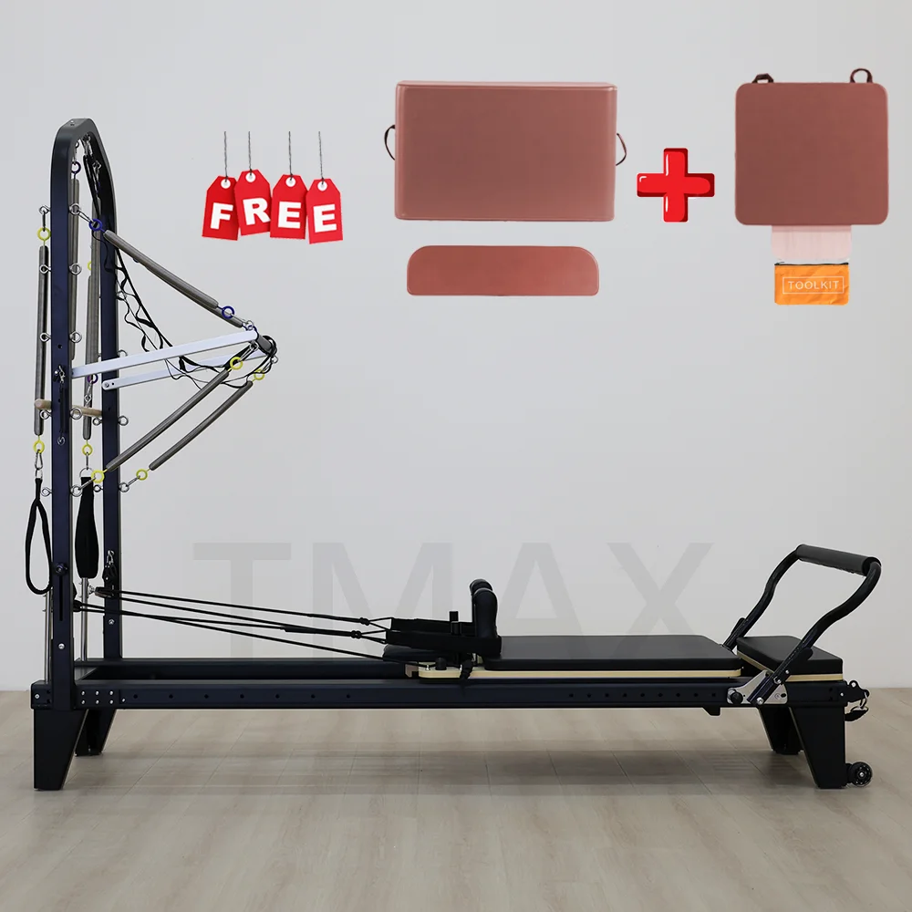 Multifunction Pilates Reformer Half Tower Model for Yoga Studio Gym Strength Training and Home Use