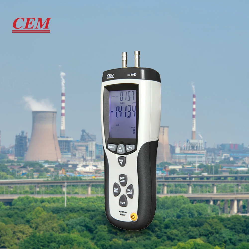 

CEM Digital Pressure Gauge, Measure PSI, mbar, inH2O, mmH2O, Pa, Easy To Calculate The Area Of A Rectangular Or Circular Duct