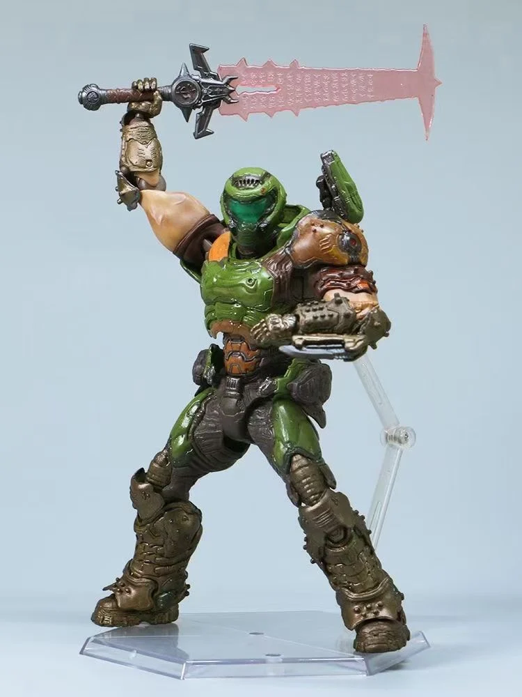 16cm Doom Figma Sp-140 Max Action Figures Doom Slayer Eternal Anime Figurine Pvc Statue Collection Desk Decoration Birthday Gift