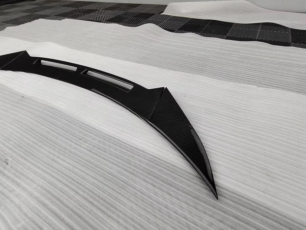 

Latest Design Duck Wing Rear Spoiler Kit Carbon Fiber Single Deck 6-Piece Polished Finish for Lotus Emira