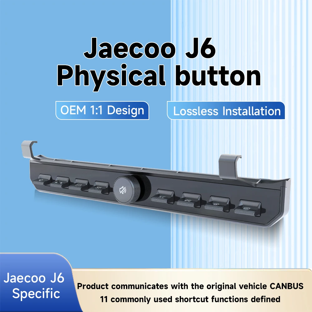 

Новая физическая кнопка Jaecoo J6 (I CAR 03. и множество функций, поддержка и установка более легкого.