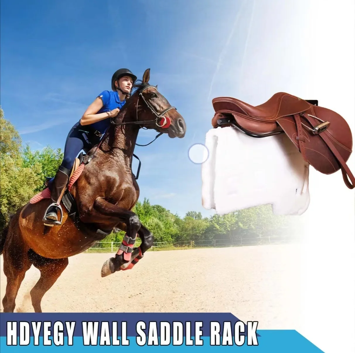 حامل سرج الحصان، حامل السرج، حامل عرض مثبت على الحائط، حامل وسادة السرج #6