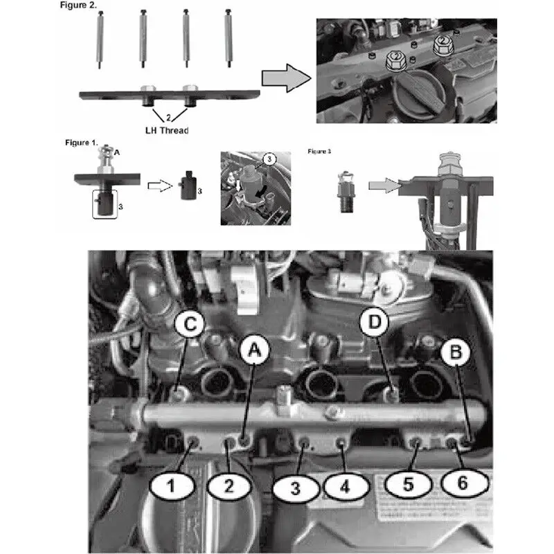 Ferramenta de instalação de remoção de injetor de combustível do motor para BMW B38 B48 B58