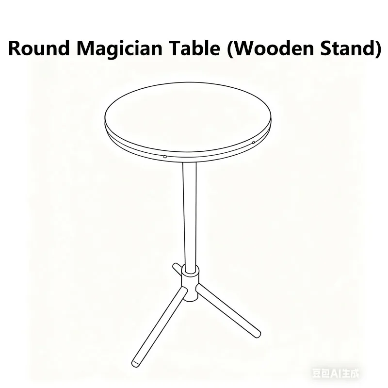 

Круглый стол фокусника (деревянная подставка) идеально подходит для стояния, сценического магического шоу, крупным планом, исполнителей, фокусов, аксессуаров, реквизита