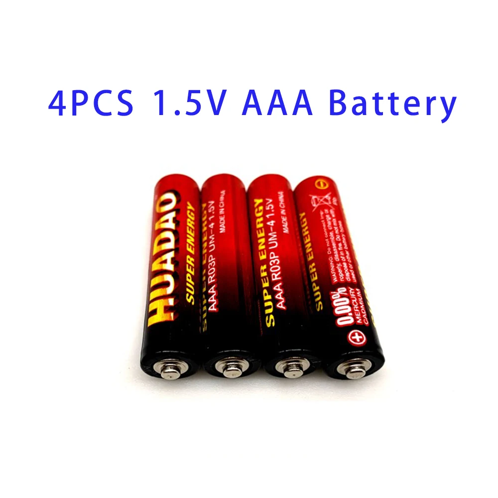 Batterie usa e getta 1.5v AAA batterie al carbonio sicuro forte antideflagrante 1 5v Volt senza mercurio sveglia Mouse Bateria accessorio